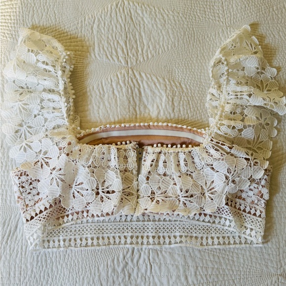 Fashion Nova Elegant White Lace Skirt Set - Picture 3 of 9
